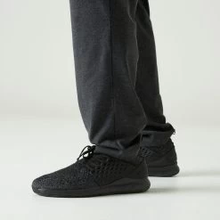 Men’s Joggers - 100 Dark Grey -Fit Zone Shop 100 gym straight cut jogging pants men 4