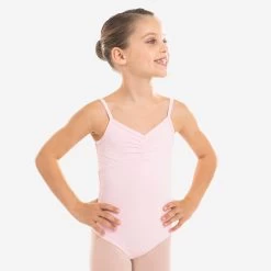 Girls’ Ballet Camisole Leotard - Pale Pink