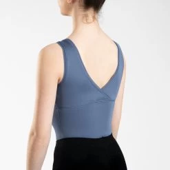 Girls’ Ballet Leotard - 500 Blue/Grey 10 Girls’ Ballet Leotard - 500 Blue/Grey -Fit Zone Shop girls ballet leotard 500 blue grey 2