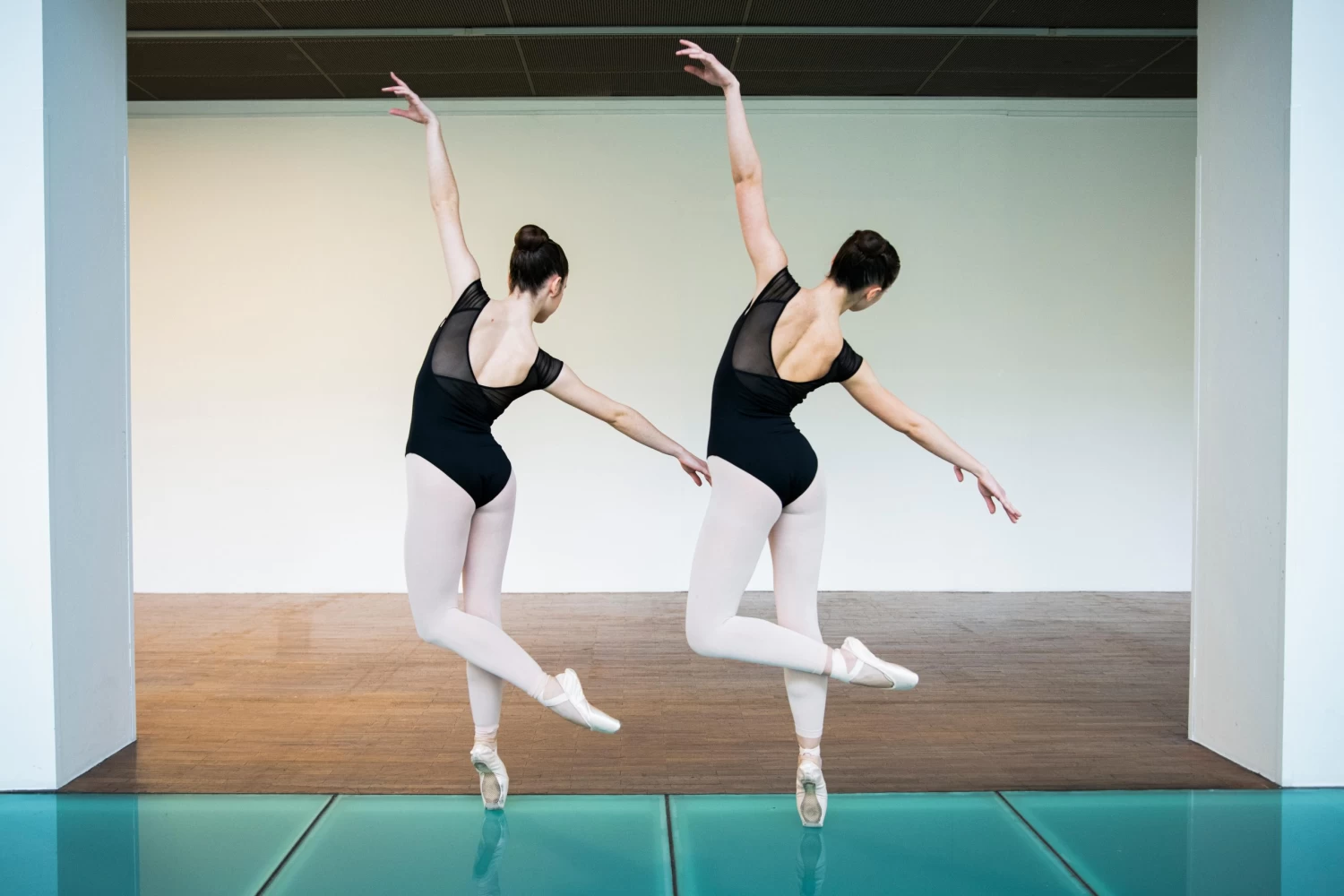 Women's Ballet Short-Sleeved Leotard - Black 10 Women's Ballet Short-Sleeved Leotard - Black - Image 8