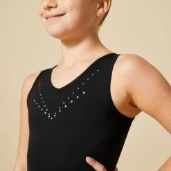 Girls’ Ballet Sleeveless Leotard - Black 11 Girls’ Ballet Sleeveless Leotard - Black -Fit Zone Shop girls ballet sleeveless leotard black 3