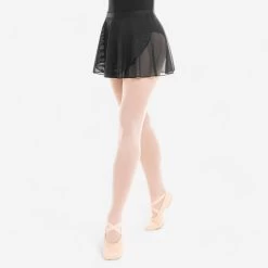 Girls’ Ballet Voile Wrap Skirt - Black
