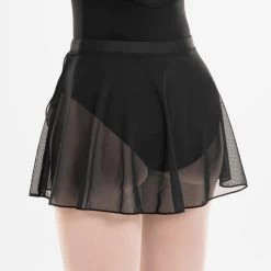 Girls’ Ballet Voile Wrap Skirt - Black -Fit Zone Shop girls ballet voile wrap skirt black 4