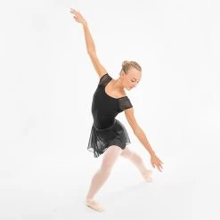 Girls’ Ballet Voile Wrap Skirt - Black -Fit Zone Shop girls ballet voile wrap skirt black 5