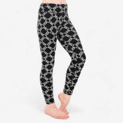 Girl’s Modern Dance Leggings – Black Print
