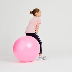Kids’ Fitness Hopper Ball 60 cm - Pink -Fit Zone Shop kids fitness hopperball 60cm pink 8