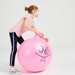 Kids’ Fitness Hopper Ball 60 cm - Pink -Fit Zone Shop kids fitness hopperball 60cm pink 9