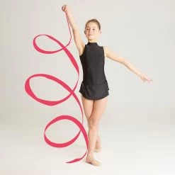 Kids’ Rhythmic Gymnastics Ribbon 4 m - Pink -Fit Zone Shop kids rhythmic gymnastics ribbon 4m pink 4