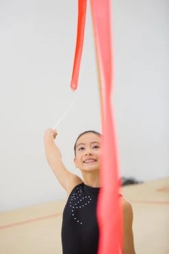 Kids’ Rhythmic Gymnastics Ribbon 4 m - Pink -Fit Zone Shop kids rhythmic gymnastics ribbon 4m pink 6