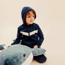 Kids’ Zippered Sweatshirt - Blue -Fit Zone Shop kids zippered sweatshirt blue 4