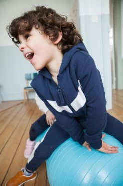 Kids’ Zippered Sweatshirt - Blue -Fit Zone Shop kids zippered sweatshirt blue 7