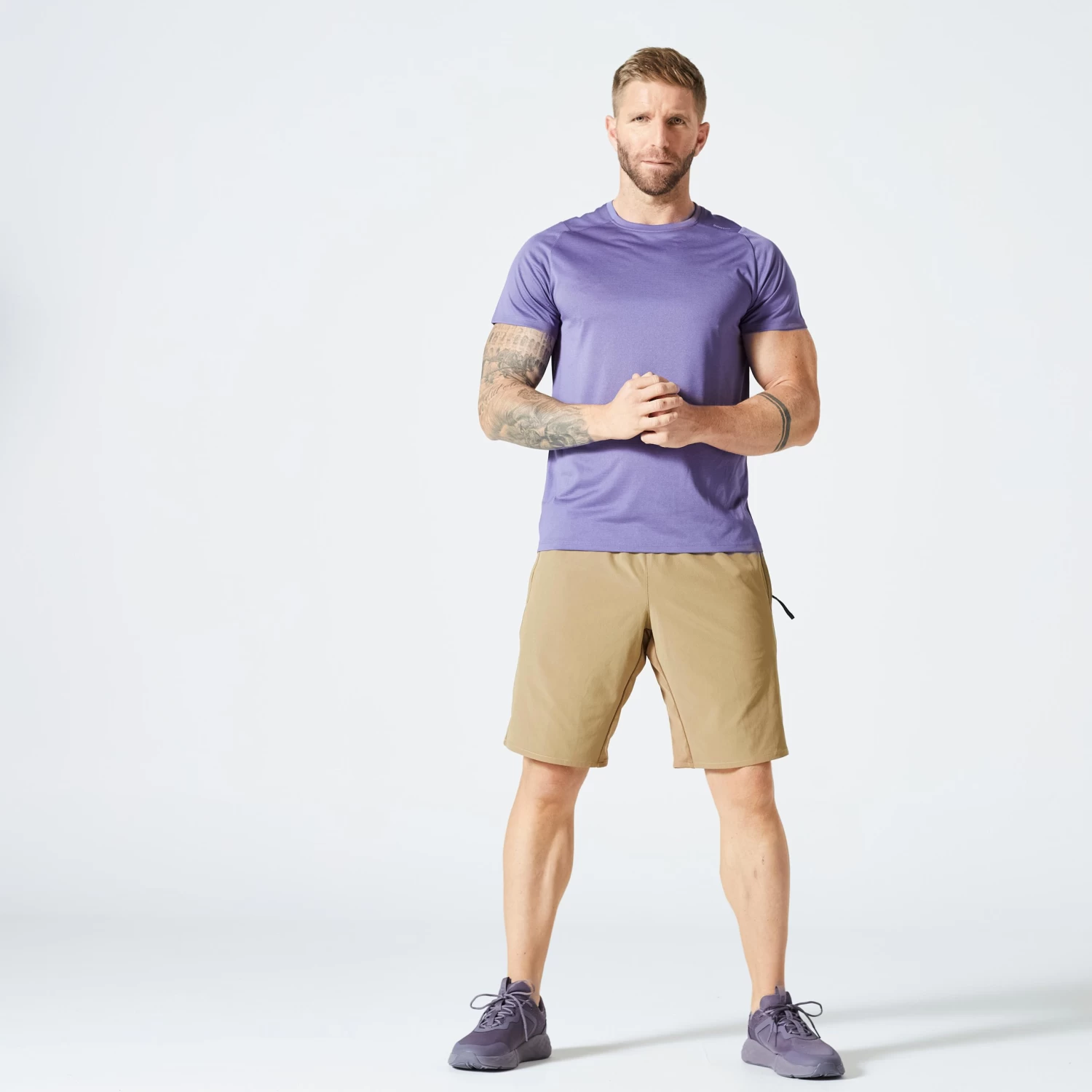 Men’s Fitness Shorts - 500 Brown 4 Men’s Fitness Shorts - 500 Brown - Image 2