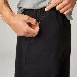 Men’s Fitness Shorts With Zipped Pockets - 520 Black 9 Men’s Fitness Shorts With Zipped Pockets - 520 Black -Fit Zone Shop mens fitness shorts 520 black 2