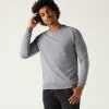 Men’s Fitness Sweatshirt - Crew 100 Grey 2 Men’s Fitness Sweatshirt - Crew 100 Grey -Fit Zone Shop mens fitness sweatshirt crew 100 grey