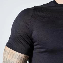 Men’s Fitness T-Shirt - 500 Black -Fit Zone Shop mens fitness t shirt 500 black 4