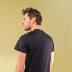 Men’s Fitness T-Shirt – 500 Black -Fit Zone Shop mens fitness t shirt 500 black 8