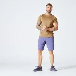 Fit Zone Shop -Fit Zone Shop mens fitness t shirt 500 brown 1