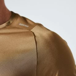 Men’s Fitness T-Shirt - 500 Brown -Fit Zone Shop mens fitness t shirt 500 brown 4