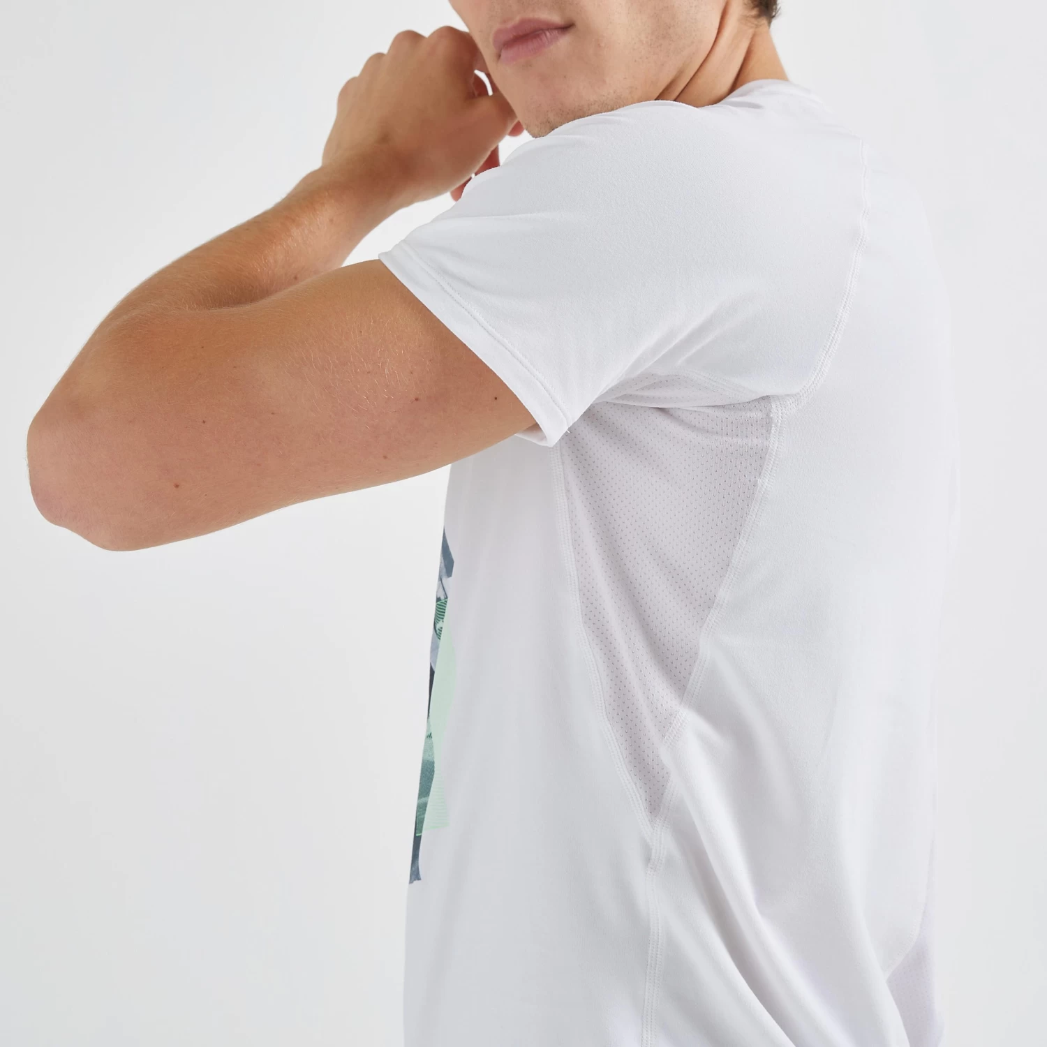 Men’s Gym T-Shirt - Essential FTS 120 White/Print 6 Men’s Gym T-Shirt - Essential FTS 120 White/Print - Image 4