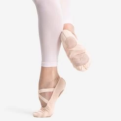Stretch Canvas Split Sole Demi Pointe Ballet Shoes