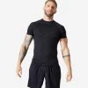 Weight Training Compression T-shirt - Black -Fit Zone Shop weight training compression t shirt grey 5