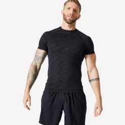 Weight Training Compression T-shirt - Black