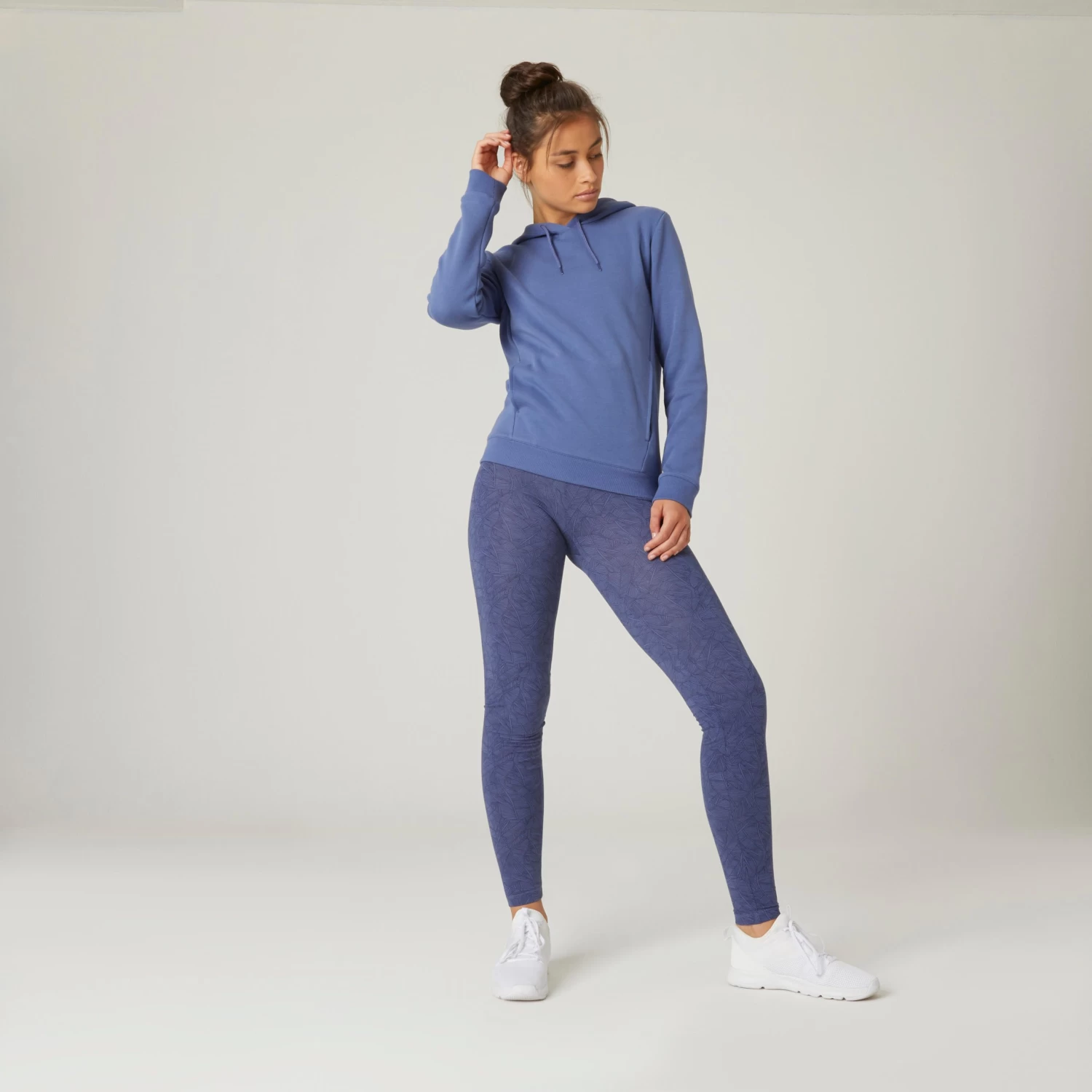 Women's Leggings - 500 Fit+ Blue 4 Women's Leggings - 500 Fit+ Blue - Image 2