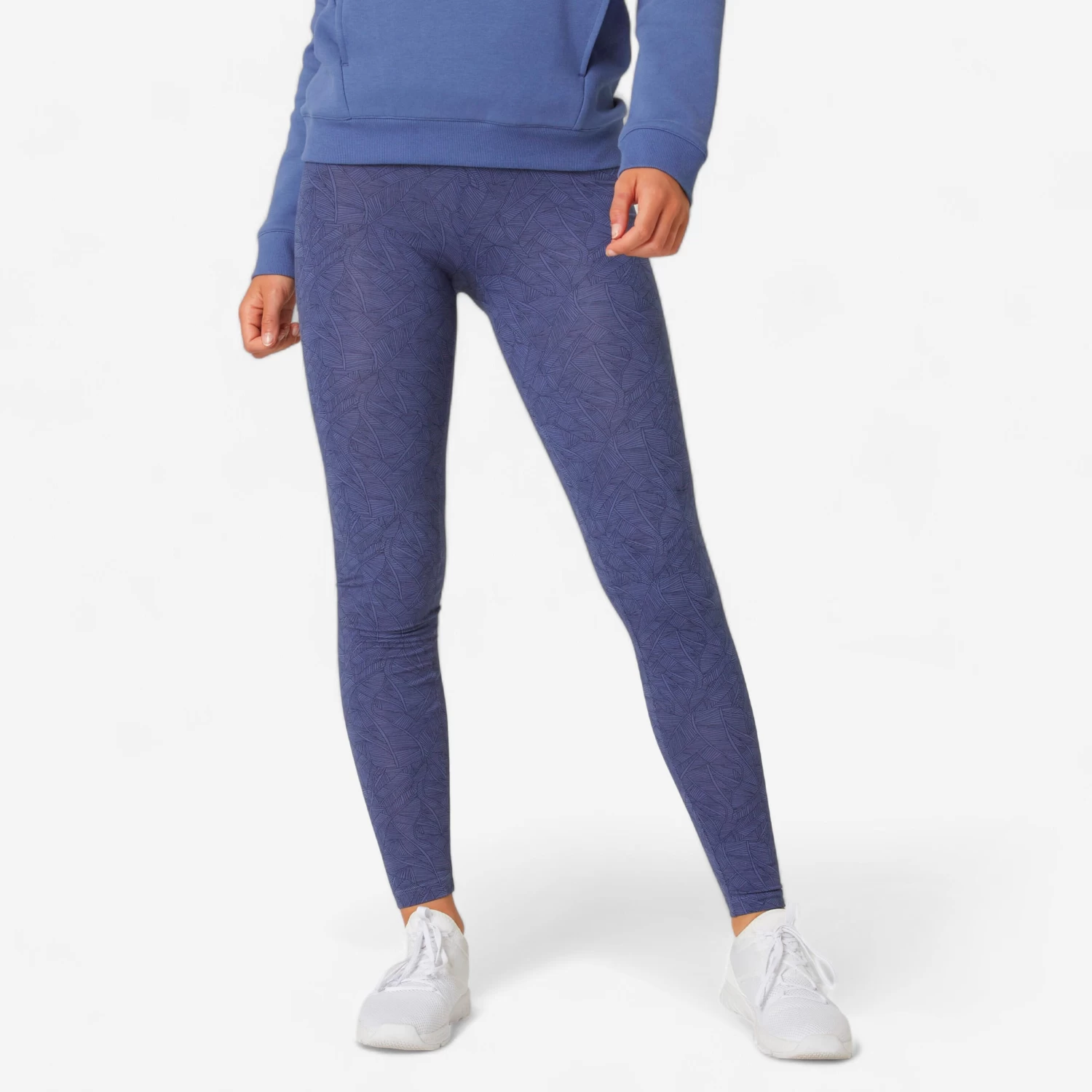Women's Leggings - 500 Fit+ Blue 3 Women's Leggings - 500 Fit+ Blue
