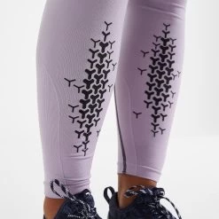 Women's Seamless Cross-Training Leggings - Purple/Black -Fit Zone Shop women s seamless cross training leggings purple black 3