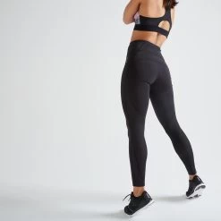 Women's Shaping High-Waisted Fitness Cardio Leggings - FTI 500 Black
