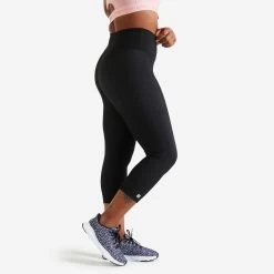 Women’s Fitness 7/8 Leggings - FLE 100 Black