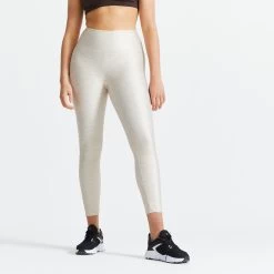 Women’s Fitness High-Waisted Leggings – FTI 100 Ivory