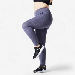 Women’s Fitness High-Waisted Leggings - FTI 100 Purple