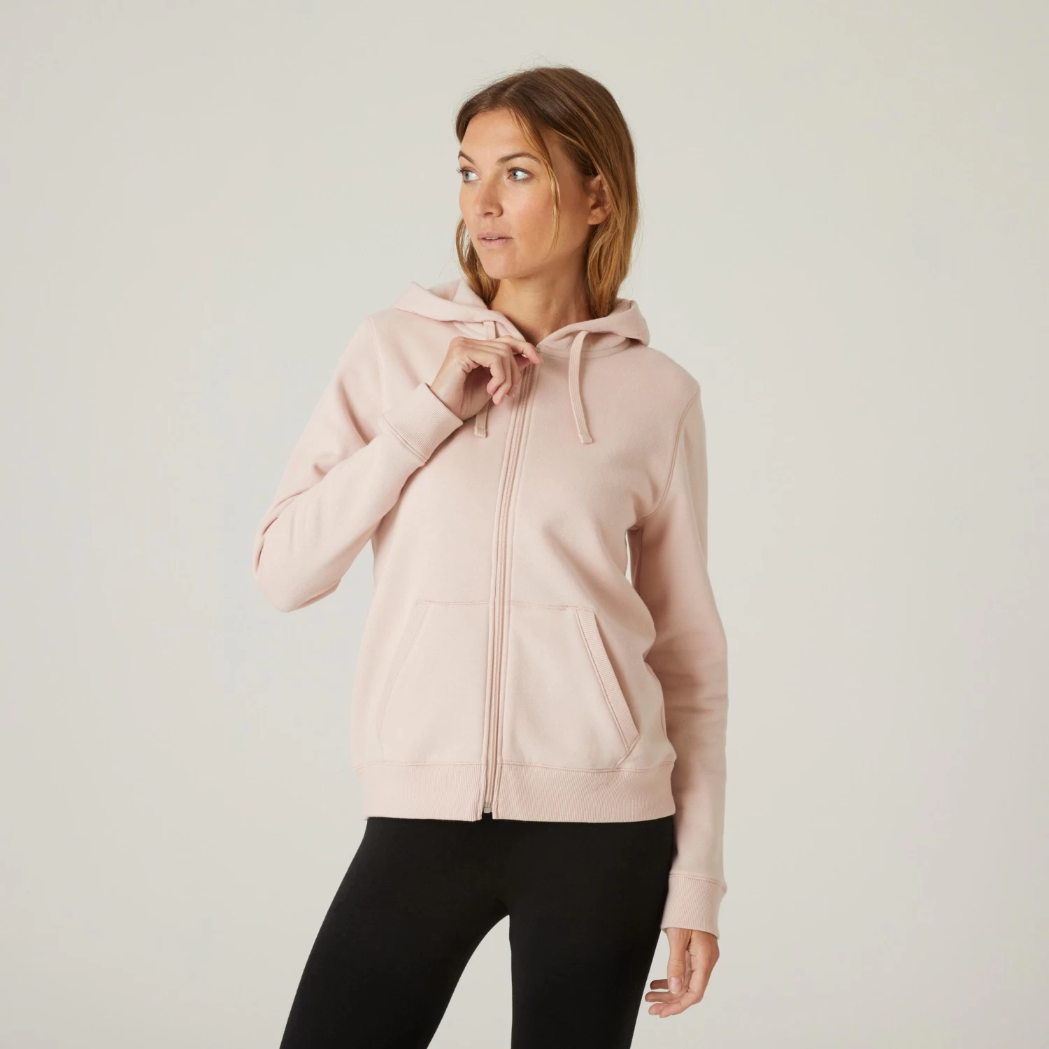 Women’s Fitness Hoodie - 500 Pink 3 Women’s Fitness Hoodie - 500 Pink