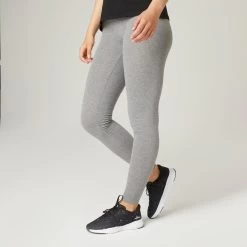 Women’s Fitness Leggings - Fit+ 500 Grey