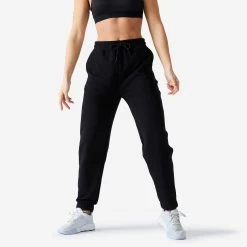 Women’s Fitness Pants - 500 Essentials Black