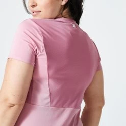 Women’s Fitness T-Shirt - FTS 500 Pink 10 Women’s Fitness T-Shirt - FTS 500 Pink -Fit Zone Shop womens fitness t shirt fts 500 pink 3