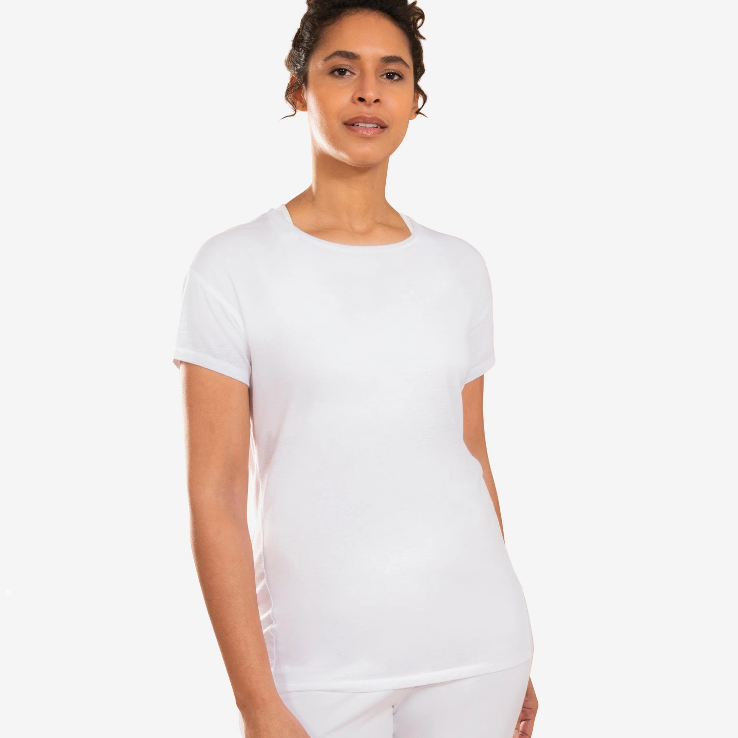 Women’s Gentle Yoga T-Shirt - White 3 Women’s Gentle Yoga T-Shirt - White