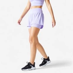Women’s Gym 2-in-1 Shorts – FST 520 Purple