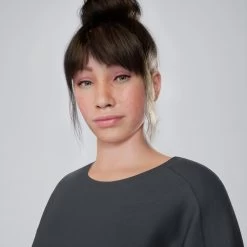 Women’s Fitness T-Shirt - 520 Grey -Fit Zone Shop womens gym loose fit t shirt 520 grey 2