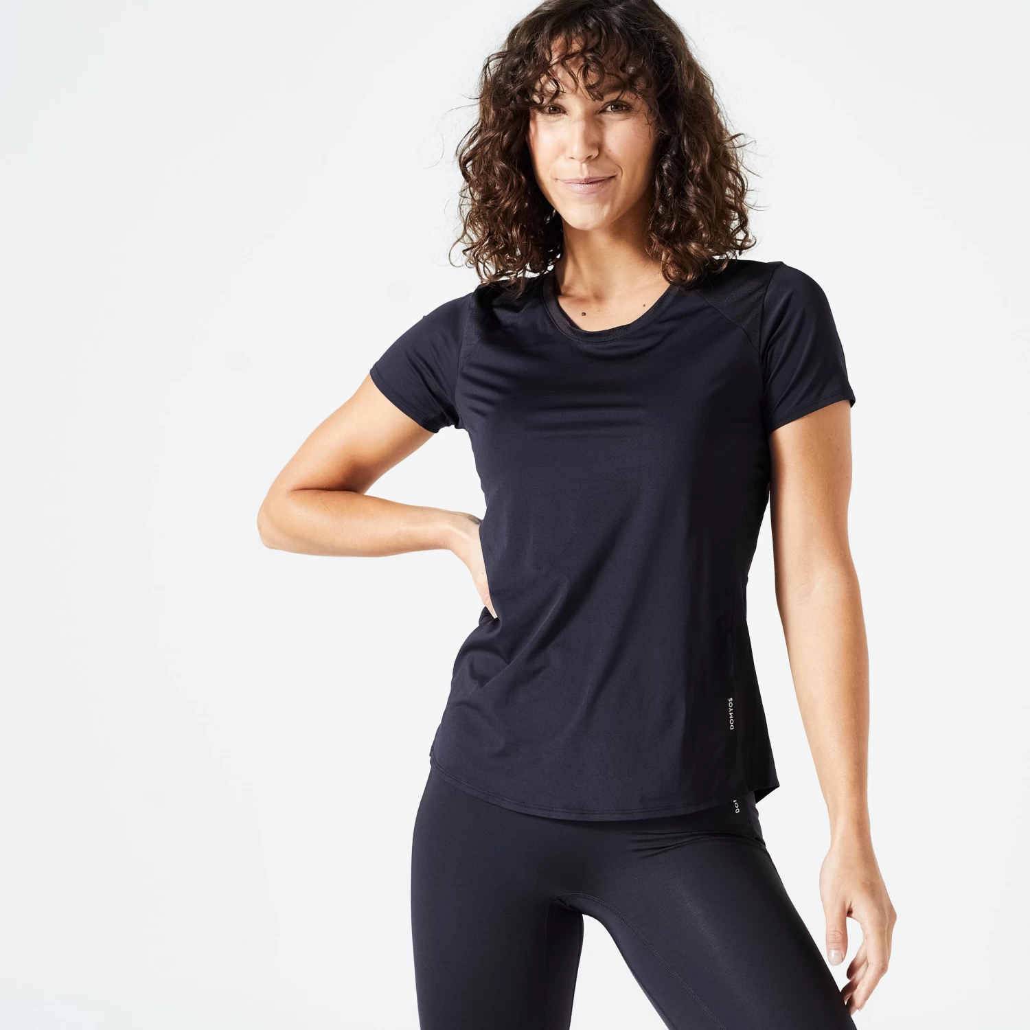 Women’s Gym T-Shirt - FTS 500 Black 3 Women’s Gym T-Shirt - FTS 500 Black