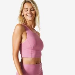 Women’s Medium Support Sports Bra – 540 Pink