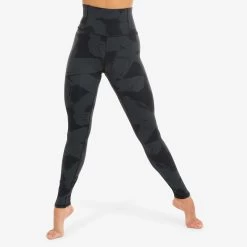 Women’s Modern Dance High-Waisted Leggings - Black/Grey