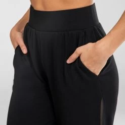 Women’s Modern Dance Pants - Black -Fit Zone Shop womens modern dance pants black 2