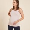 Women’s Yoga Maternity Tank Top - Pink -Fit Zone Shop womens yoga maternity tank top pink